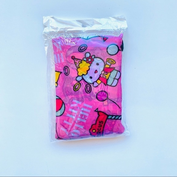 Kitty Pink Circus Reusable Shopping Tote Bag XL - Picture 2 of 2